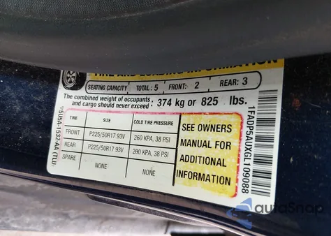 2016 Ford C-Max Hybrid Se z USA, uszkodzony, nr VIN 1FADP5AUXGL109088